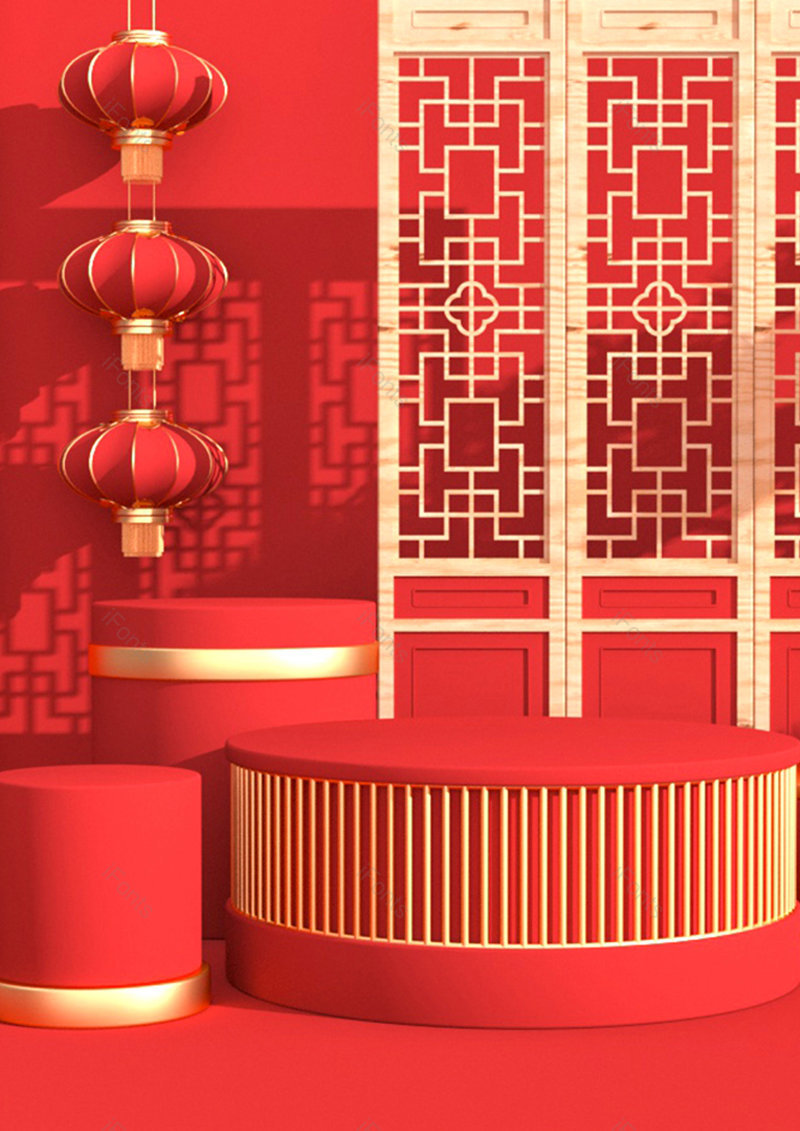 红色时尚C4D立体创意空间艺术背景设计,插画/手绘图,插画/手绘图库,插画/手绘图下载,插画/手绘